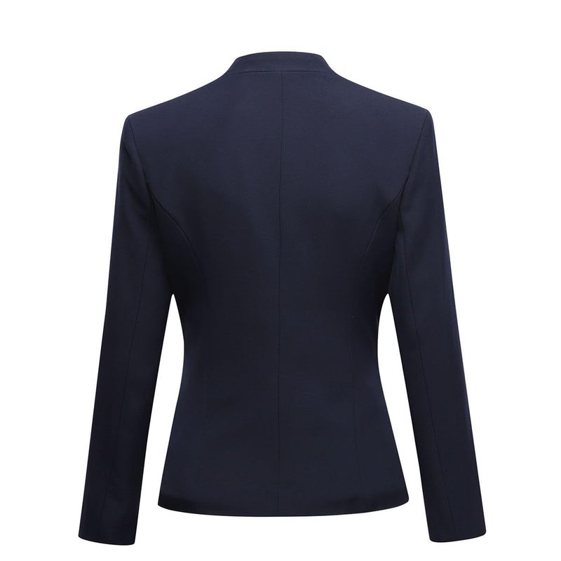 YUNCLOS Women's Business Office 1 Button Blazer Jacket and Pants Suit Set - Image 4